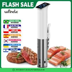 Wancle 1100W Vacuum Sous Vide Cooker IPX7 Waterproof Slow Cooker Immersion Circulator Accurate Cooking With LED Digital Display