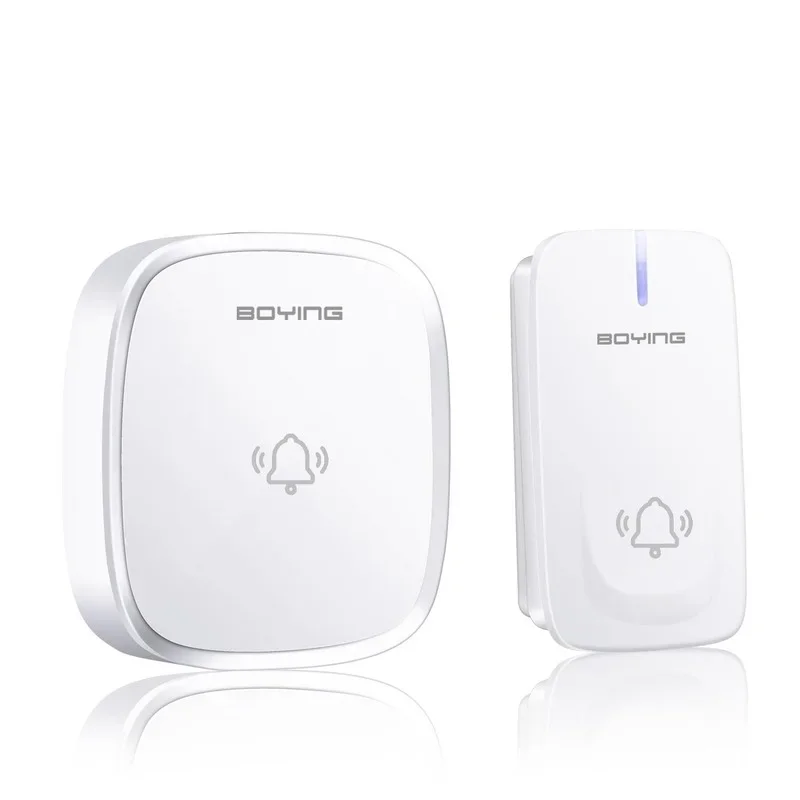Wireless Doorbell LED 2 Button 3 Receiver Battery Powered 32 Tune Songs Ring Remote Control Home Security 100M Door Bell