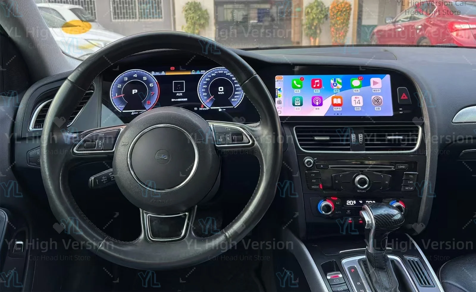 

Android Auto Dual Screen For Audi A4 2009-2016 Stereo Multimedia Player + Digital Cluster Car Radio Carplay GPS BT 5.0 Unit DSP