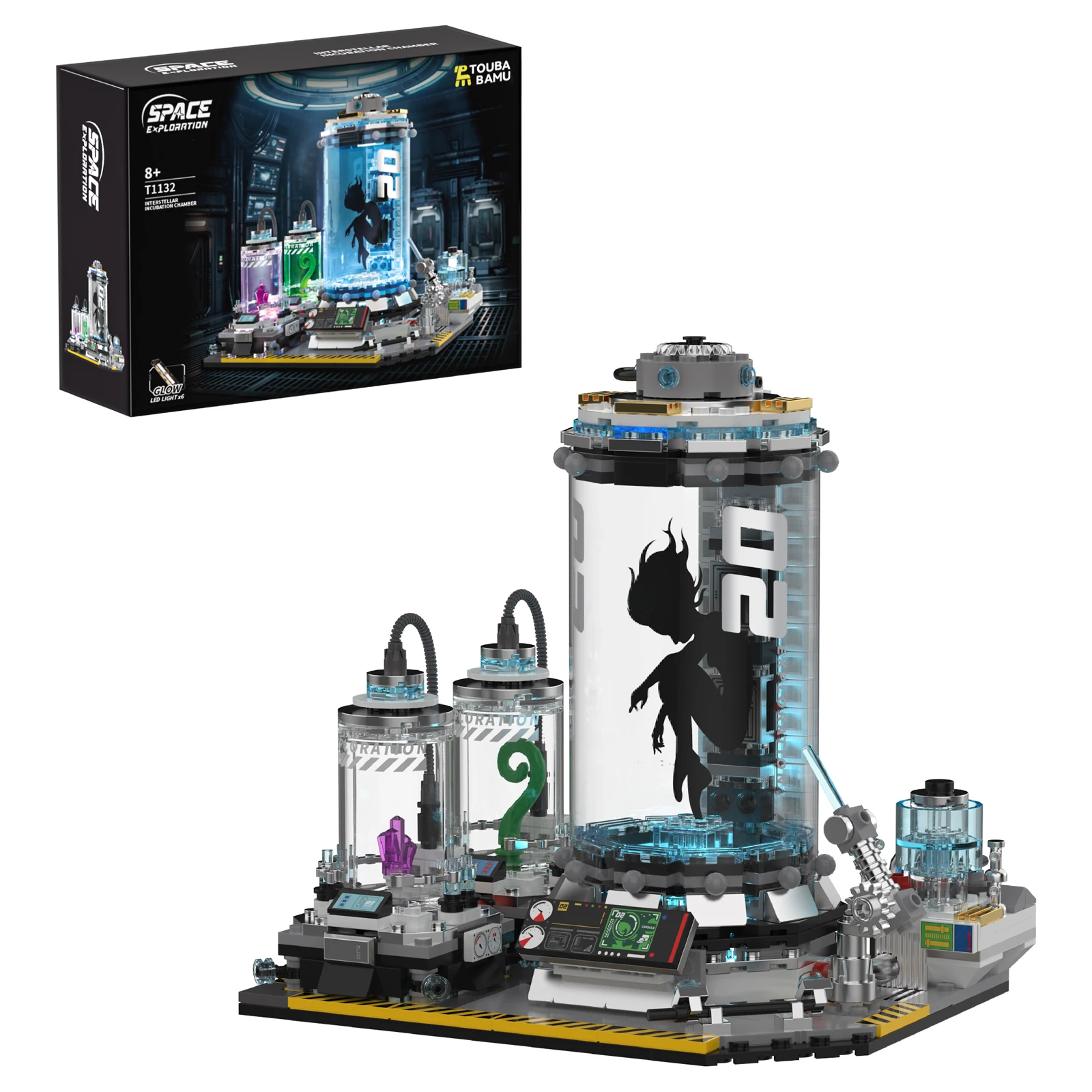 STEMEDU T1132 Interstellar Cultivation Pod Building Blocks With Light Up Educational Toy