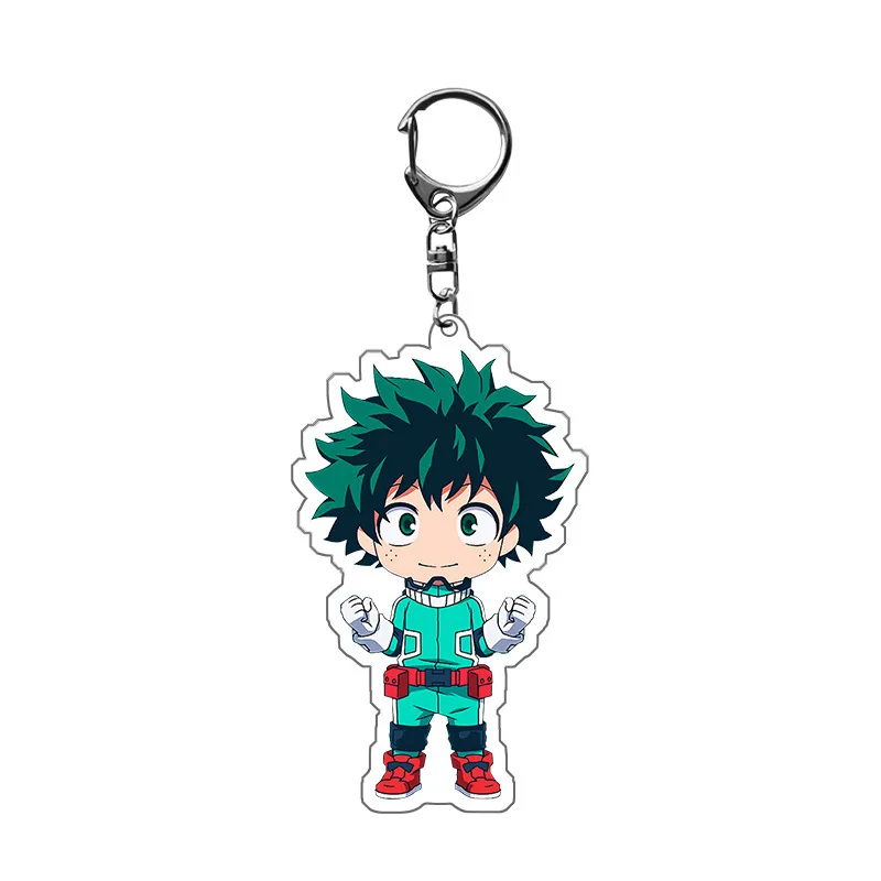 My Hero Academia Cartoon Anime Series Acrylic Keychain, Backpack Pendant, Unisex, Birthday Gift, Christmas Gift, Children's Toy