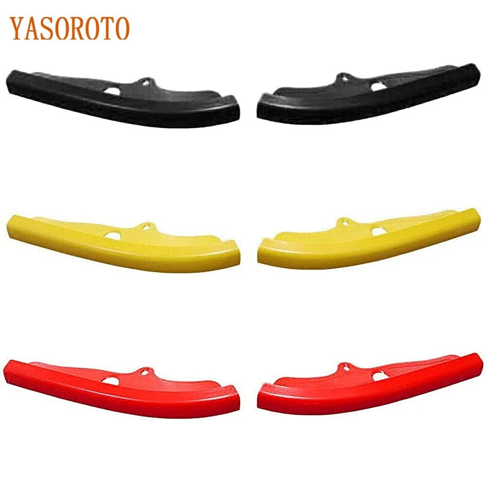 1 Pair Front Bumper Lip Protector Covers 68327082AA 68327083AA for Dodge Challenger SRT 392 2015- 2018  red yellow blue black