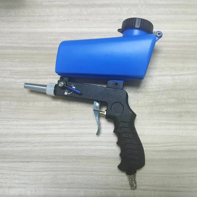 Aluminum Body Pneumatic Handheld Sandblasting Machine Sandblasting Nozzle Air Blasting Speed Sandblasting Gun Fast Delivery