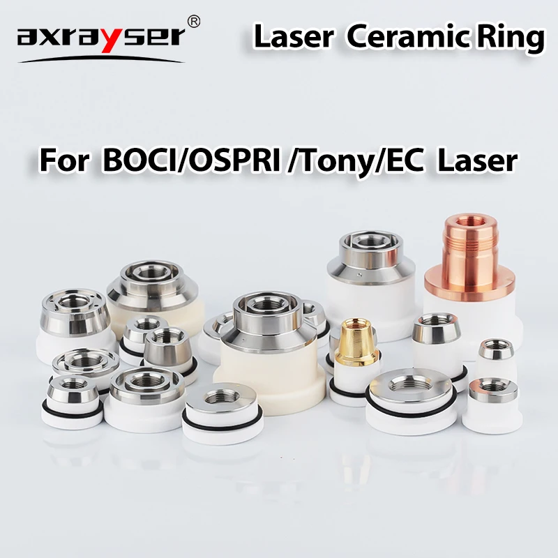 Original Laser Ceramic Ring BOCI OSPRI Tony EC Nozzle Holder BOCI-D41 M11*0.75 Ospri-D17.8 EC Laser-D17.5 M9 for Cutting Head