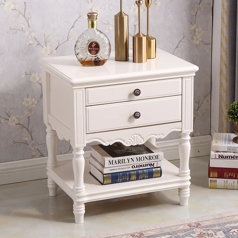 Modern European-style bedroom multi-functional high-end American bedside storage cabinet