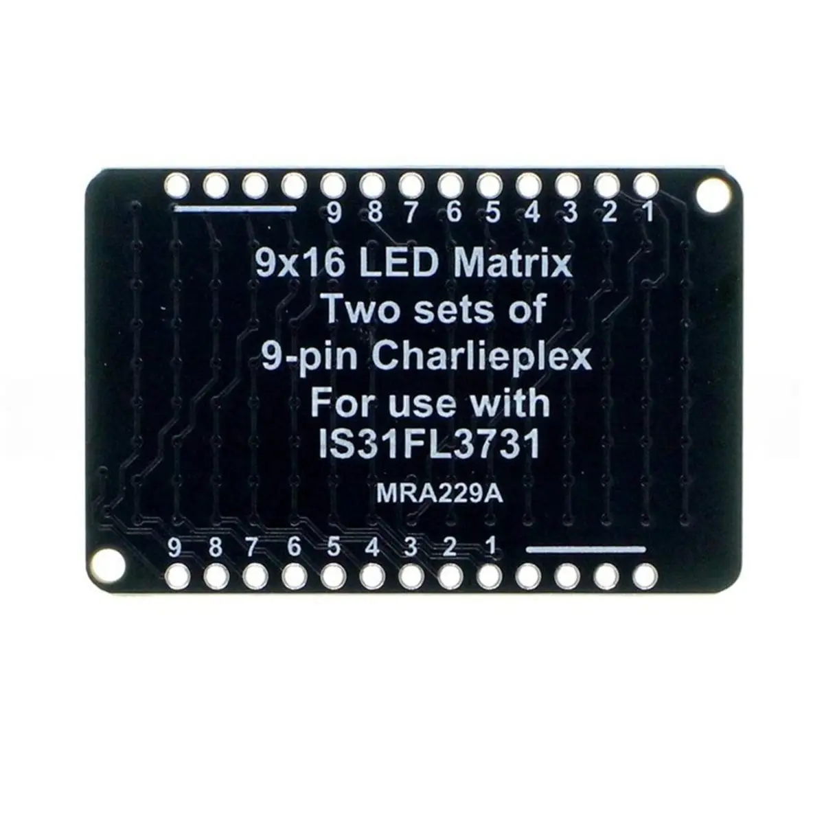 9x16 LED Matrix Display Module LED Charlieplexed Matrix for Ticker Messages and Bulletin Boards A