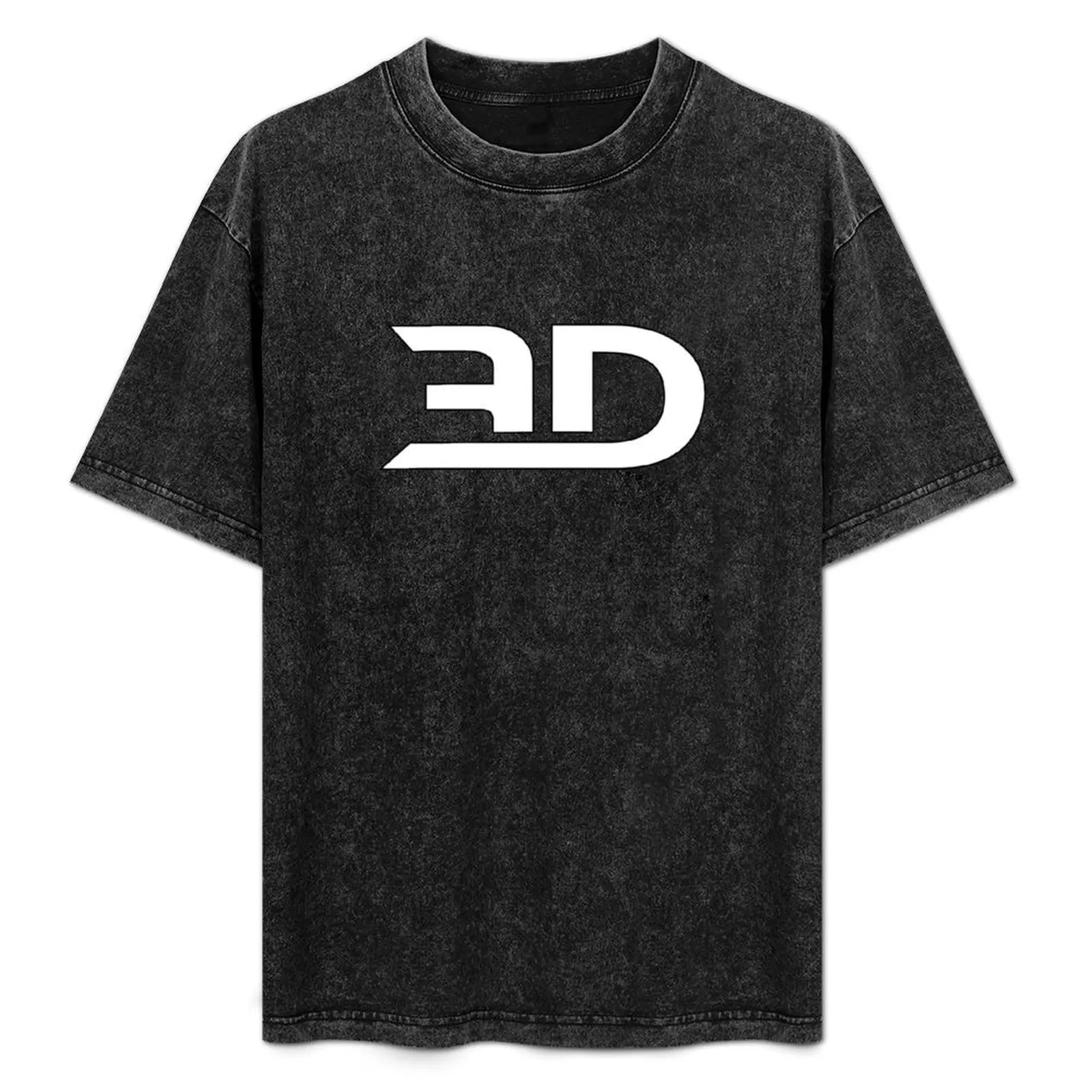 

3D Minimal Logo - White T-Shirt street wear summer top t shirts men