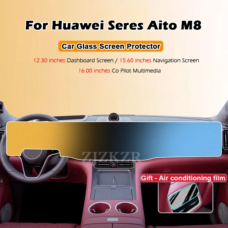 

Для Huawei Seres Aito M8 2025 Автомобильная GPS-навигация Защитная пленка ЖК-экран Стекло Защитная пленка против царапин Интерьер