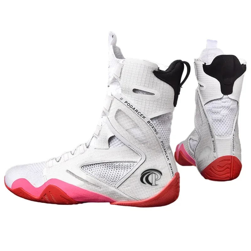 2024 New Hot Sale Indoor Fitness Boxing Shoes Men Lightweight Breathable Wrestling Shoes Men's Plus Size Fighting Sneakers