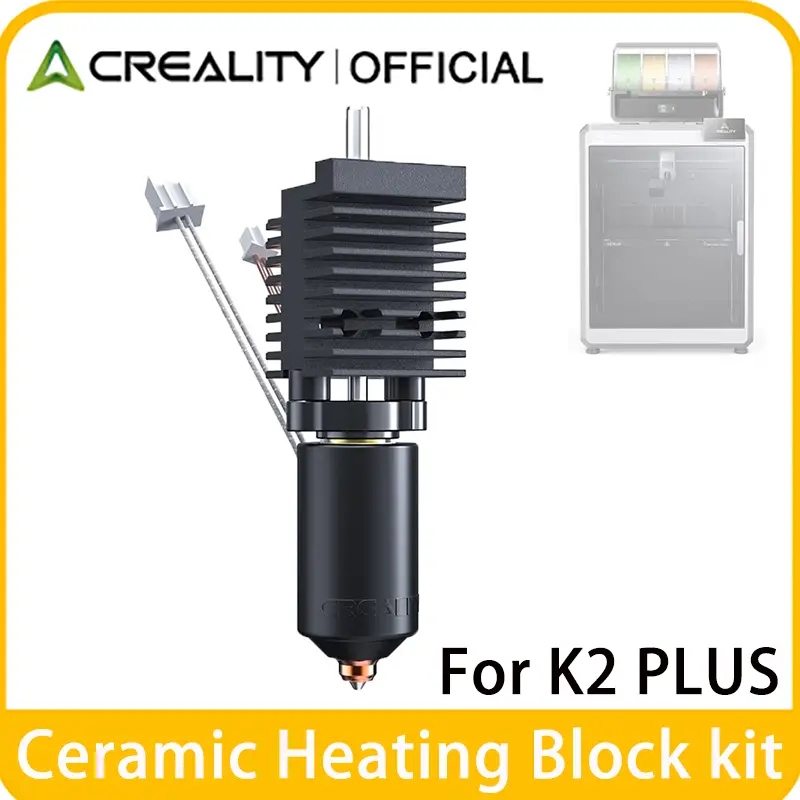 كرياليتي K2 بلس عدة كتلة تسخين خزفية فوهة استبدال سريع 350°C مقاومة لدرجات الحرارة العالية قطعة رسمية لطابعة ثلاثية الأبعاد K2P
