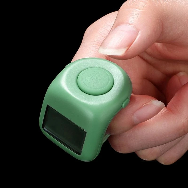 9 قنوات يدوية العداد المحمول خفيفة الوزن fingerring مع قفل وظيفة صلاة العداد الفرس