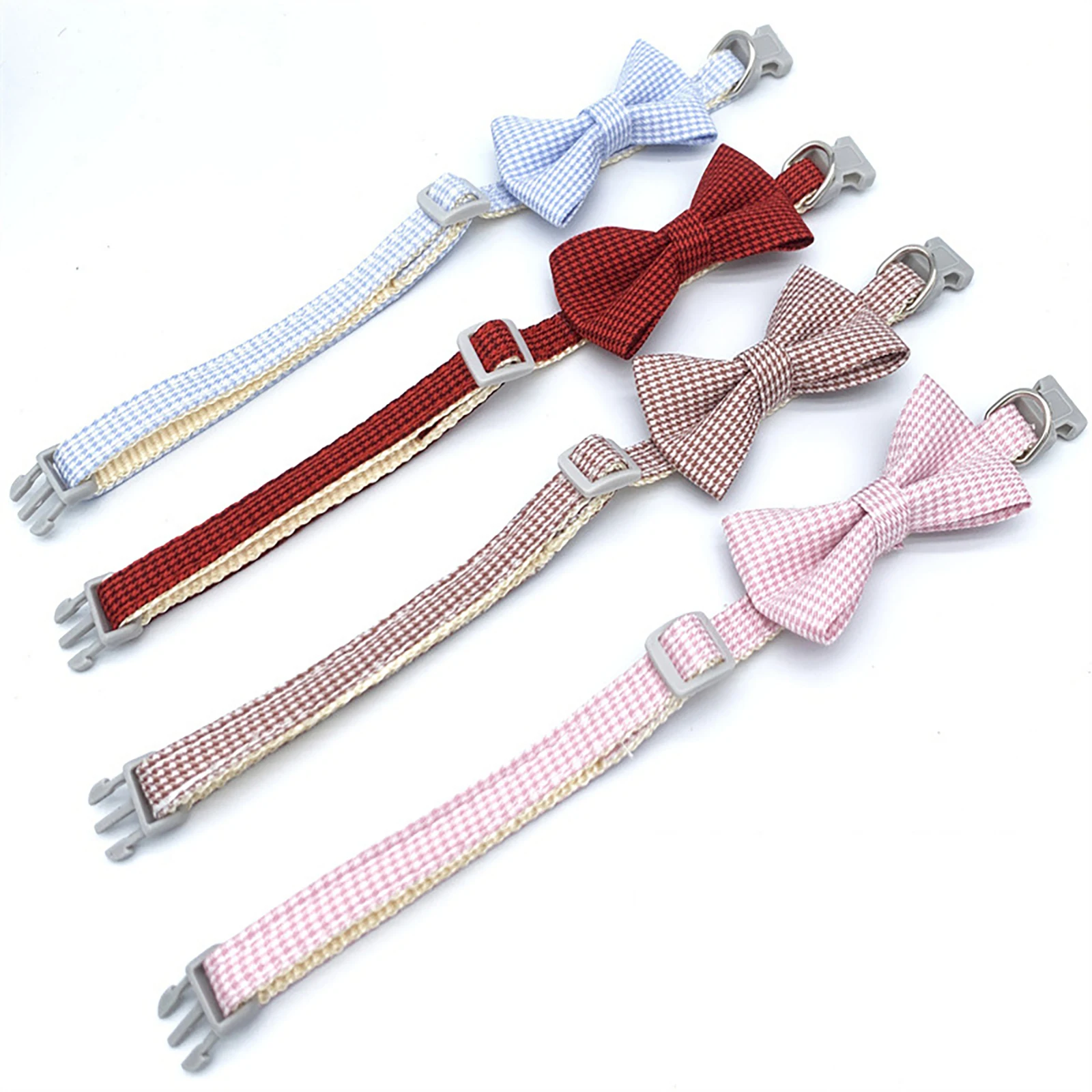 22types Pet Collars Pet Bow Bell Collars Cute Cat Collars Pet Supplies Multicolor Adjustable Pet Dressing Tool Pet Accessories