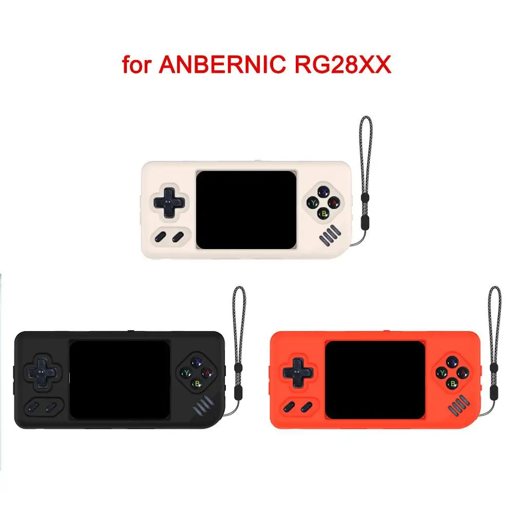 For ANBERNIC RG35XX H Silicone Protective Case Handheld Game Console Anti-fall Dustproof Protective Shell