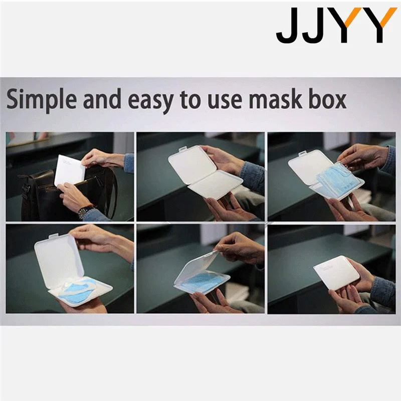 Waterproof Portable PP Mask Storage Box Household Dustproof Organizer Container for Travel
