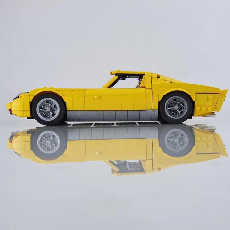 New MOC-132131 1177PCS Miura P400 SV Supercar Racing Car Vehicle Sport Model  Building Blocks Kid Educational Toy Birthdays Gift