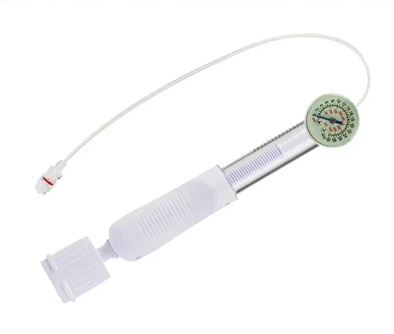 Disposable  balloon dilation pressure pump Handheld pressure pump expands and contracts balloon dilation catheter