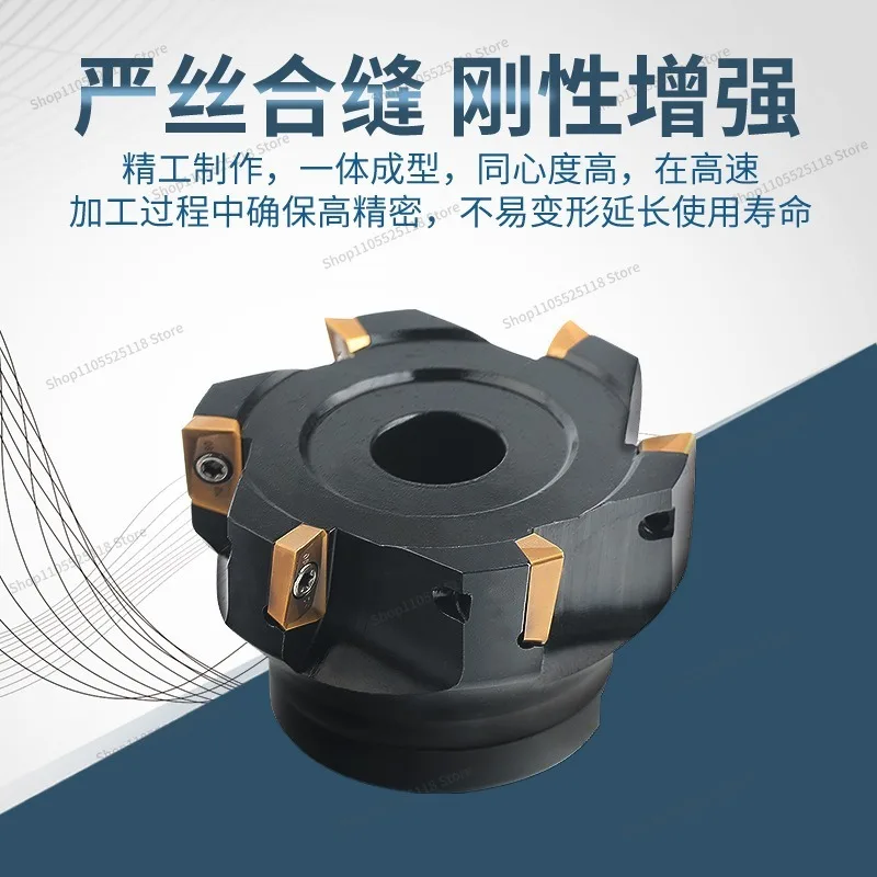 For Numerical Control Plus Hard Opening 300R/400R A Complete Set of R5/R6 50/63/80/100 Right Angle Milling Cutter Head