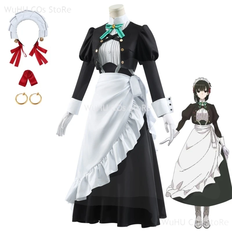 

Anime Kimi Wa Meido-sama Yuki Yokoya Cosplay Costume Xue Maid Dress Uniform Wig Hairband Hitoyoshi Yokoya Halloween Party Women