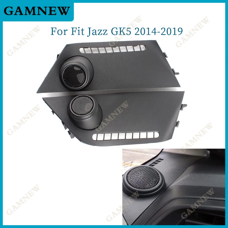 2PCS for Honda Fit GK5 Jazz 2014-2019 Car Tweeter Refitting Audio Door Angle Gum Speaker Cover Boxes Mounts