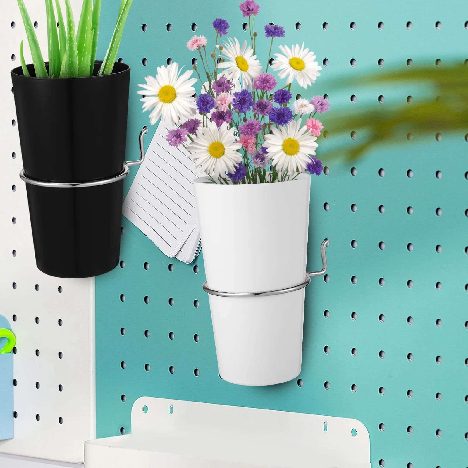 

1Set Pegboard Storage Kit Cups and Hooks for Craft Room Tool Organization Garage Workbench Office Accessories Pegboard Hooks