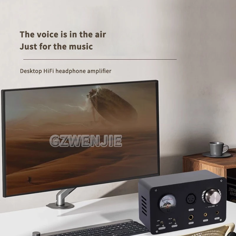 

Полностью балансный усилитель для наушников HIFI, драйвер 600 Ом, сбалансированный выход TPA6120A, профессиональный усилитель для наушников, VU Table