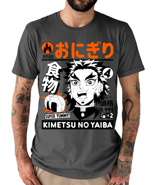 T-Shirt UNISEX KIMETSU NO YAIBA: RENGOKU KYOJURO SUPER YUMMY