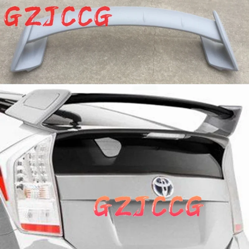 ABS material primer colour rear spoiler for Toyota Prius 2009-2014ROWEN style main interference flow board
