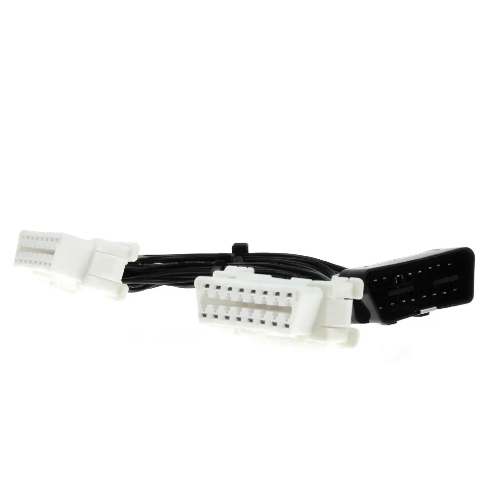 High Quality 2 Female Port 16 Pin OBD2 OBDii OBD 2 Splitter Extension Cable for Toyota/Kia Etc Male To Two Female Y Connector