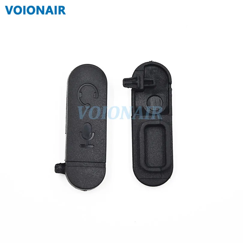 VOIONAIR 20 peças Protetor de Poeira Lateral para Conector de Fone de Ouvido para Rádio Portátil Walkie Talkie Motorola DP1400 DEP450 XiR P3688