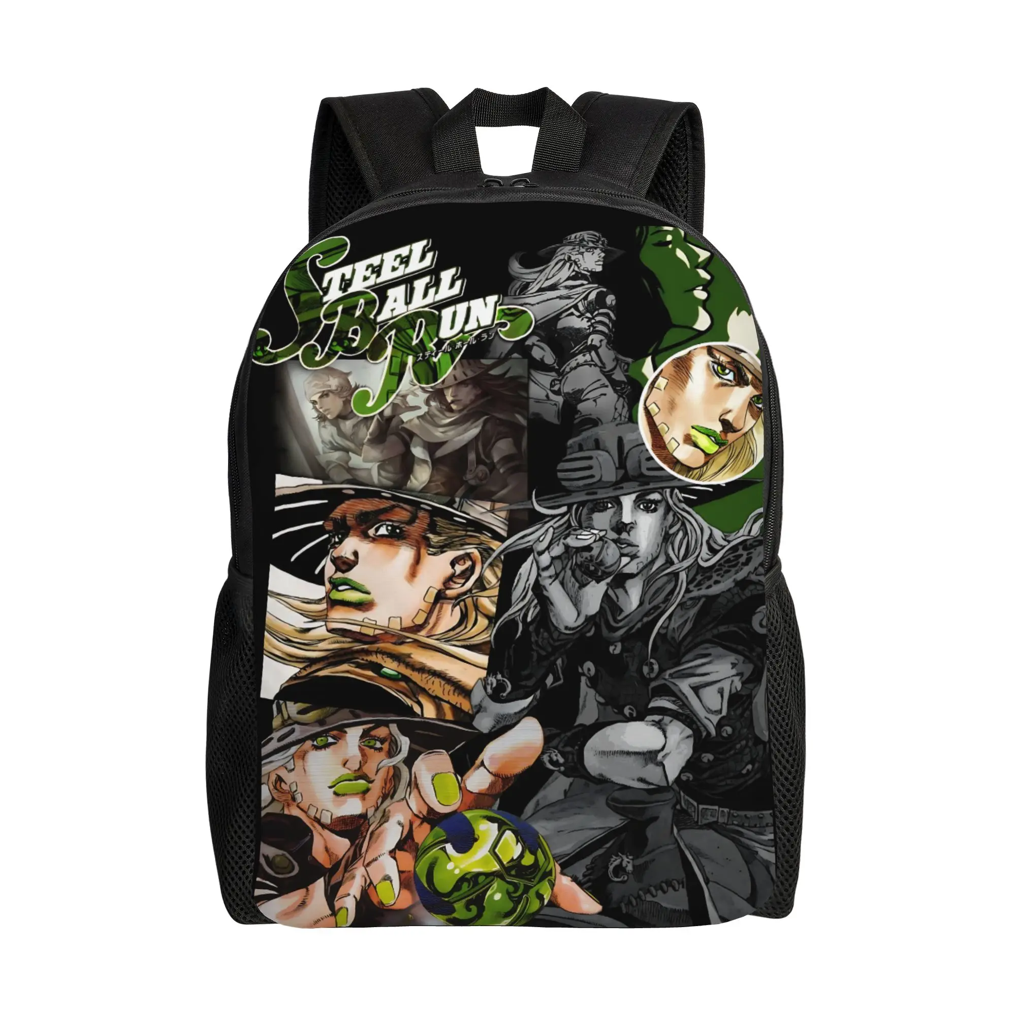 

ita bag JOJO STEEL BALL RUN Daypack funko pop mochila Kawaii For Work Office Retro Washable Rucksack