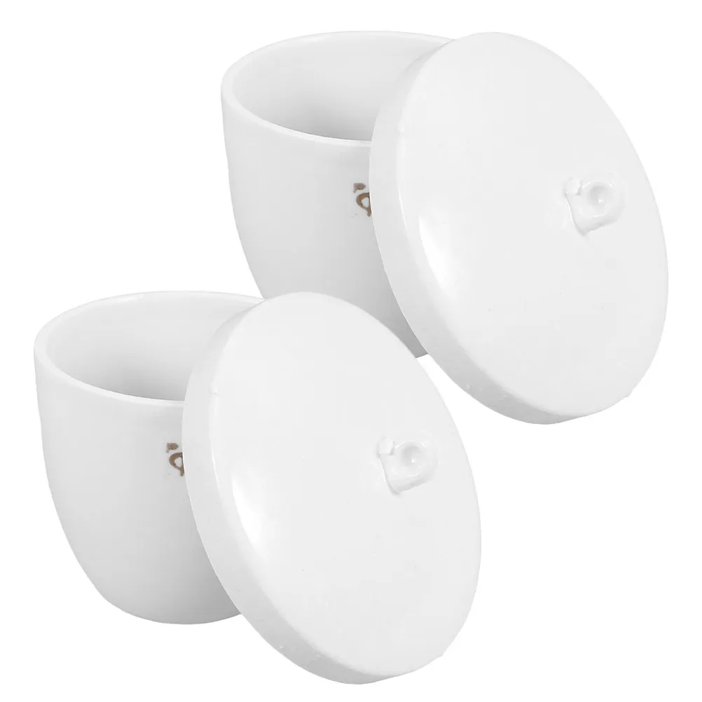 

2Pcs High Temperature Porcelain Crucible for Metal Melting Smelting Jewelry Casting Laboratory Analysis High Purity Melting Pot