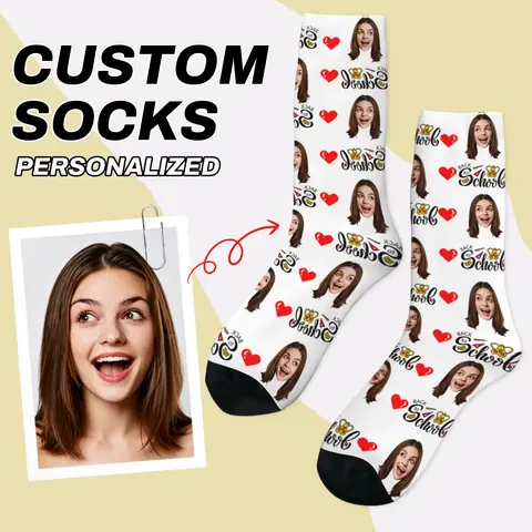 Custom avatar socks for men and women custom photo socks DIY personalized picture socks photo socks personalized gifts