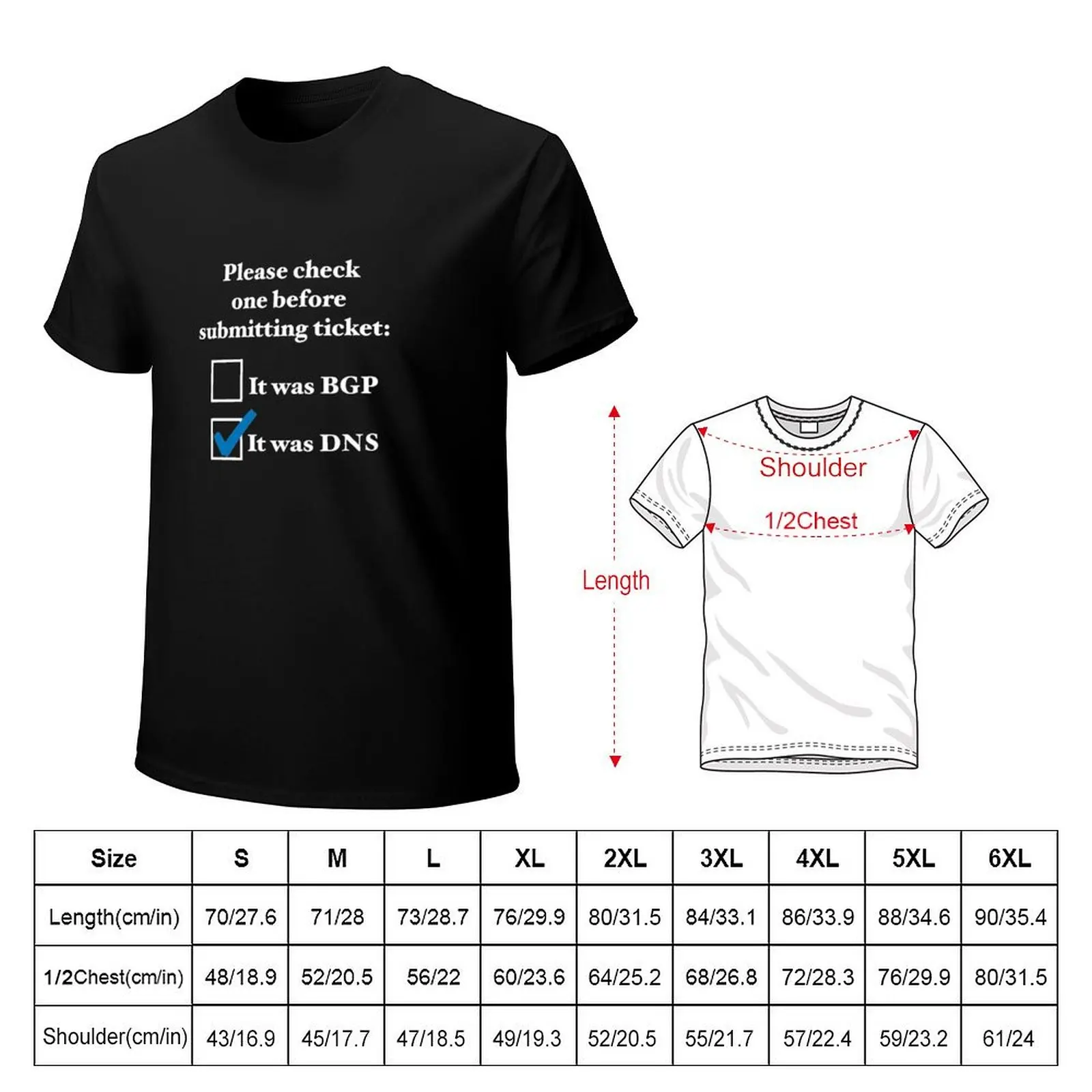 IT WAS DNS not BGP!!! Please check one before submitting ticket T-Shirt Work Wear Lightweight Tee