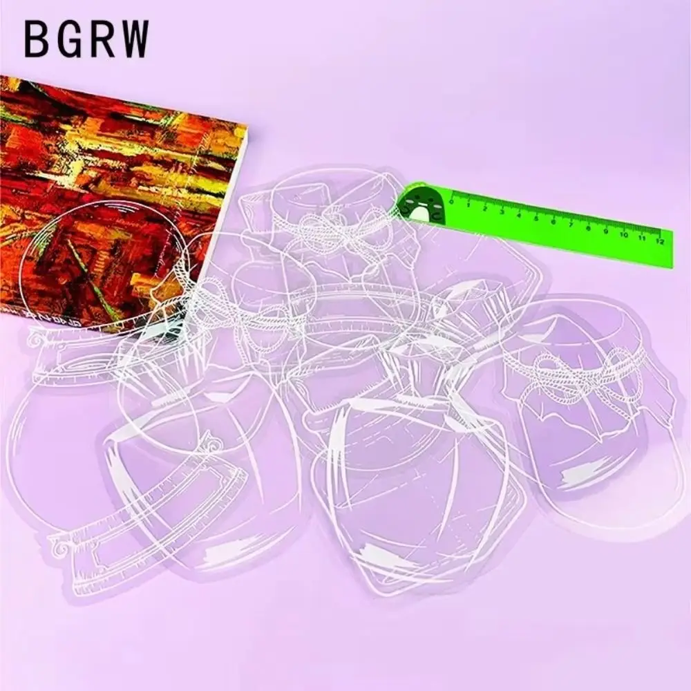 

20/40/60/80 pcs New Waterproof Stationary Bookmarks Transparent PET Bottle Sticker DIY Decorative Bookmark