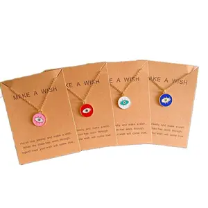 قلادة قلادة عين تركيا الملونة للنساء والرجال ، مجوهرات الرقبة ، الموضة ، الحظ ، هدية للصديق ، بالجملة أفضل 10 متاجر مبيعات في تركيا - رقم 1