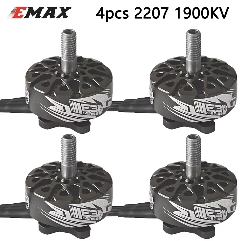 4PCS EMAX ECO III 2207 1700KV / 1900KV / 2400KV 3-6S borstelloze motor compatibel met 5-5,5 inch propellers voor RC FPV Racing Drone