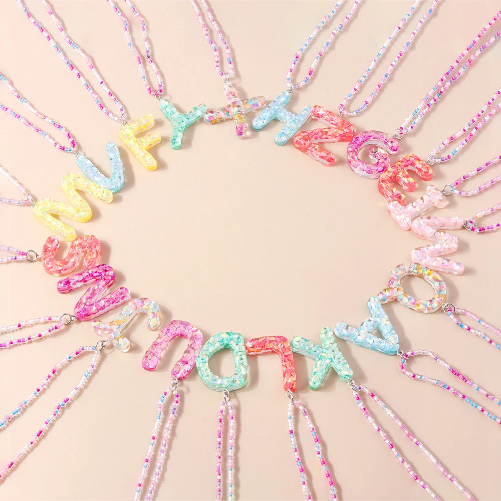 Aihua Bunte Harz-Ohrringe mit Blumen-Initialen, 26 Buchstaben, Kawaii A-Z Alphabet-Charm-Ohrringe für Frauen, Geburtstagsparty-Schmuckgeschenke – Detail 14