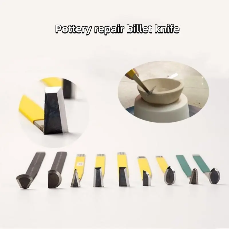 Pottery Repair Blank Knife Jingdezhen Wear-resistant Super Hard Tungsten Steel Alloy Blank Knife DIY Pottery Sculpture Tools