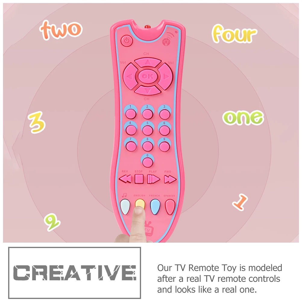 

Simulation Remote Toy Baby Remote Controls Toy Realistic Remote for Toddlers 1-3 Interactive Games Sensory Development