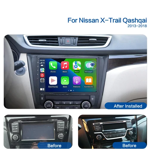 Imagen 2 del producto Android 15 Carplay Auto Radio de coche para Nissan x-trail Xtrail 3 T32 2013 - 2017 GPS reproductor de vídeo Multimedia estéreo WIFI + 4G BT DSP