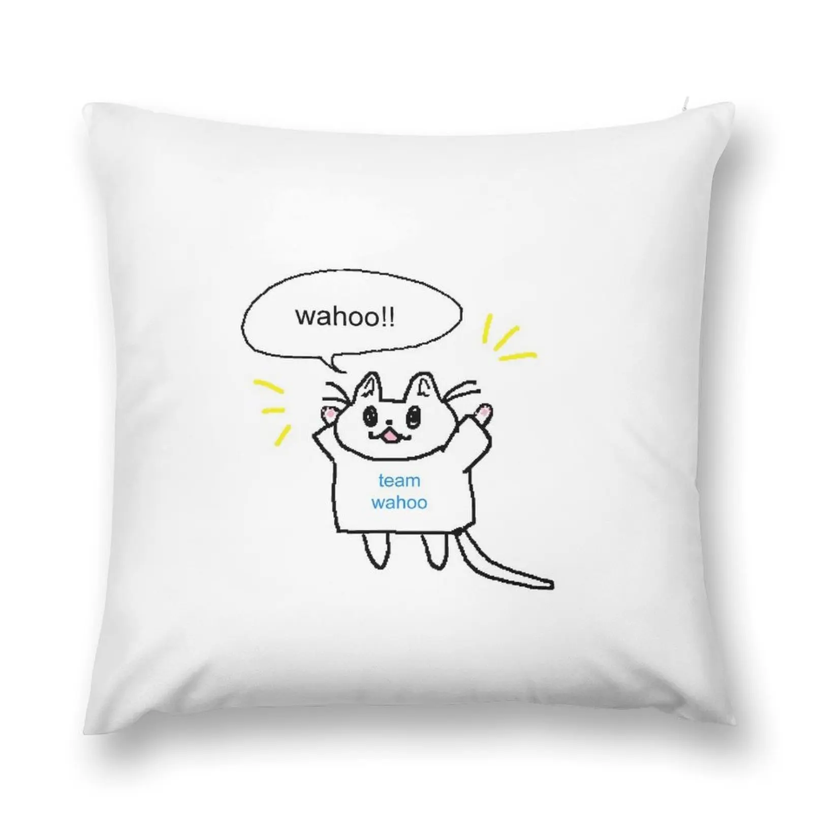 team wahoo Throw Pillow Cushion Cover Luxury Cushions For Sofa pillow cover christmas pillow