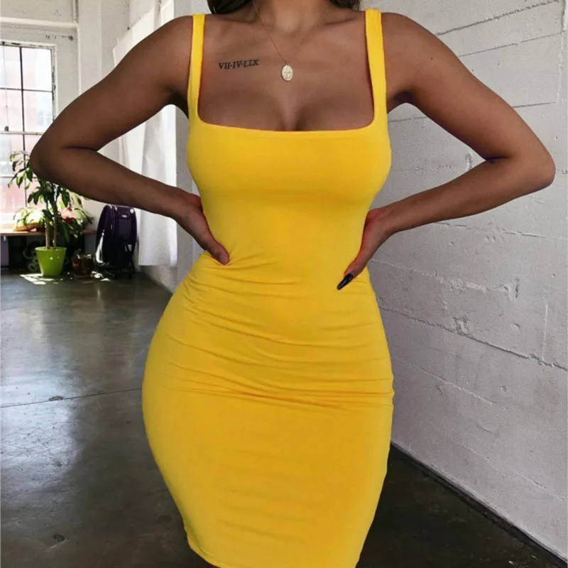 Summer Sexy Bodycon Strapless Spaghetti Strap Backless Dresses Casual Elegant Party Mini Dress Women Clothes y2k Vestidos