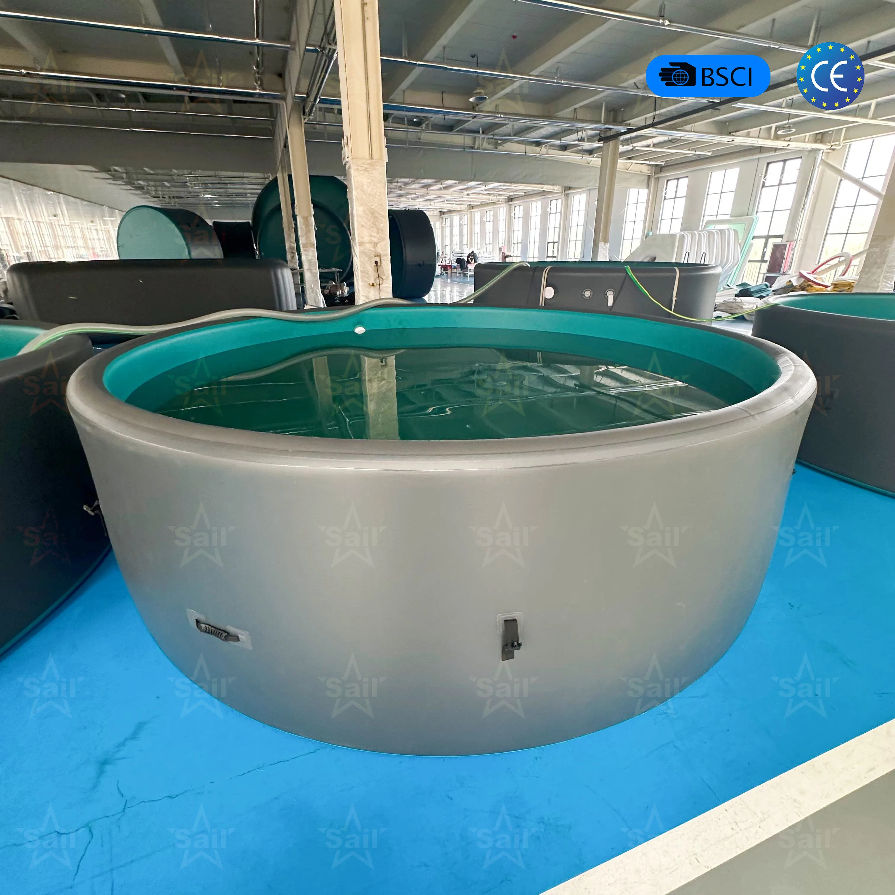 OEM ODM Custom Logo Color Dimension Durable Outdoor Swimming Pool Factory Wholesale Large Size Drop Stitch Inflatable Pool