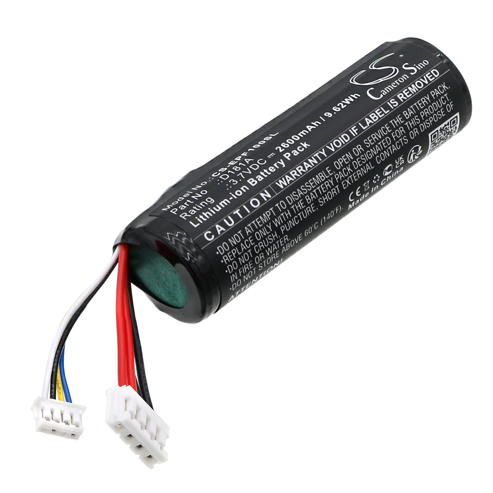 CS Replacement Battery For Epson WF100,B581A,PX-S05W D181A 2600mAh / 9.62Wh Printer