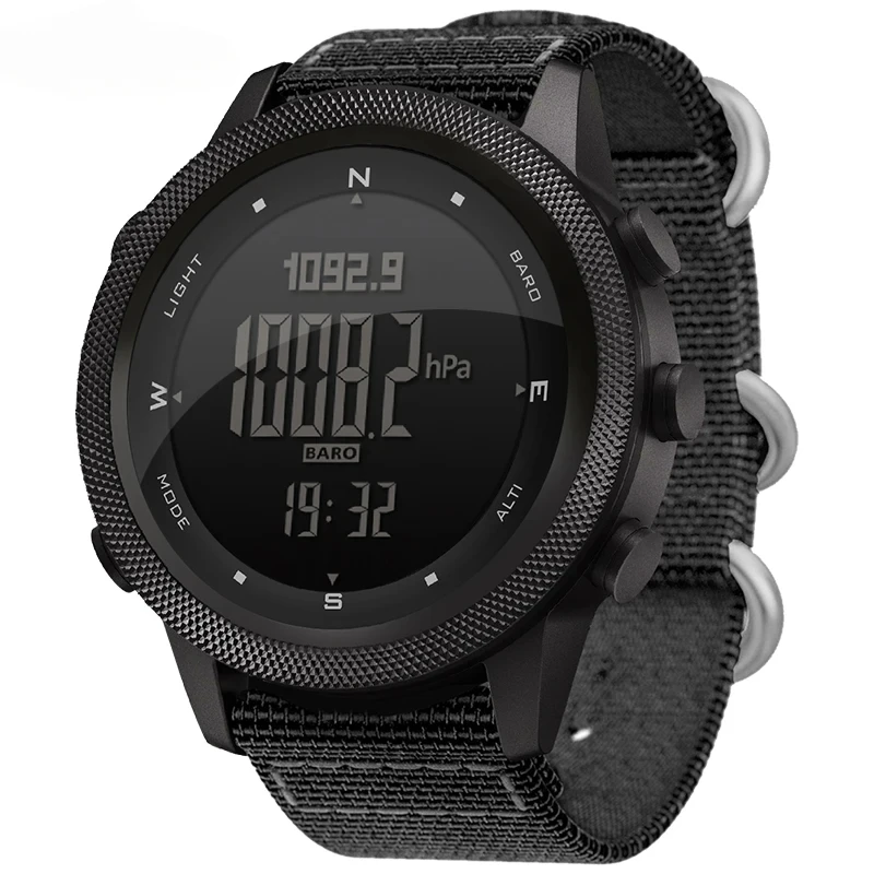 

2025 New Men Digital Watch Military Army Sports Watches Waterproof 50M Altimeter Barometer Compass World Time Wristwatch Mens