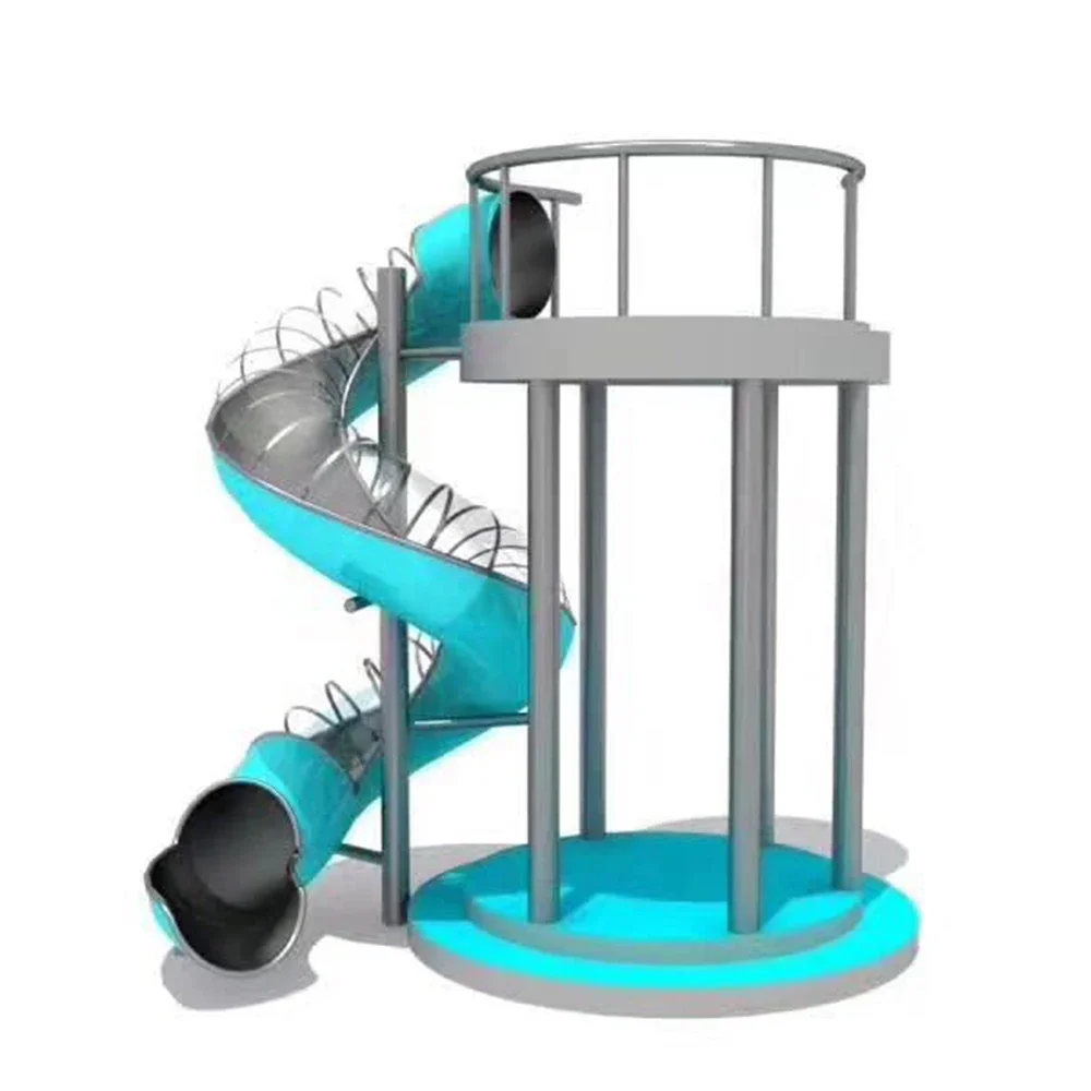 Berletyex custom stainless steel slide outdoor playground toy children slide for kids amusement park big shopping mall indoor