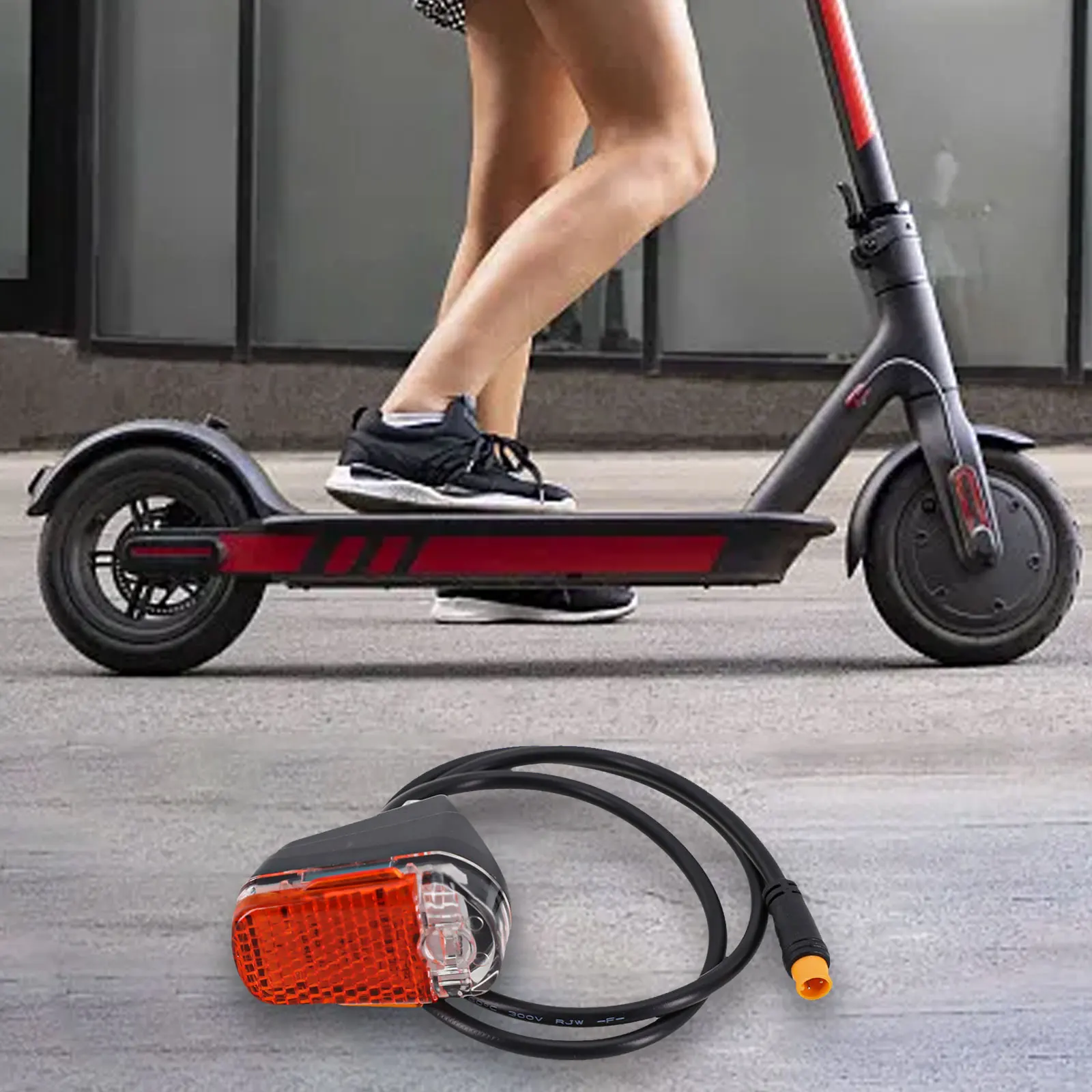 ضوء فرامل الضوء الخلفي الخلفي لسكوتر كهربائي Ninebot Max G30D مقاوم للماء ABS مع ميزات عاكسة #2