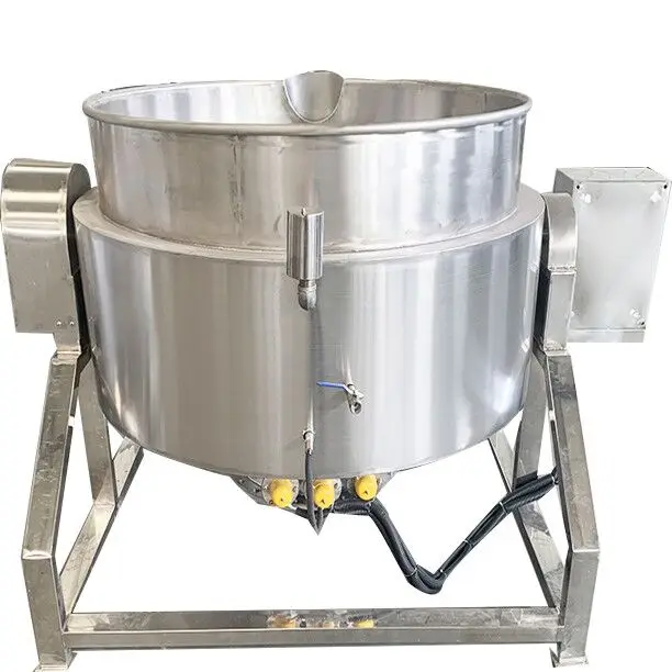 Intelligent Double-Layer Slow Cooker Electric Cooking Pot Jacketed Kettle Mixer With Great Price