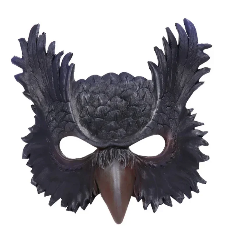 Carnival New Makeup Costume Props Cross-border Atmosphere Ball Party Dress Up Owl Mask Dragon Wing Set