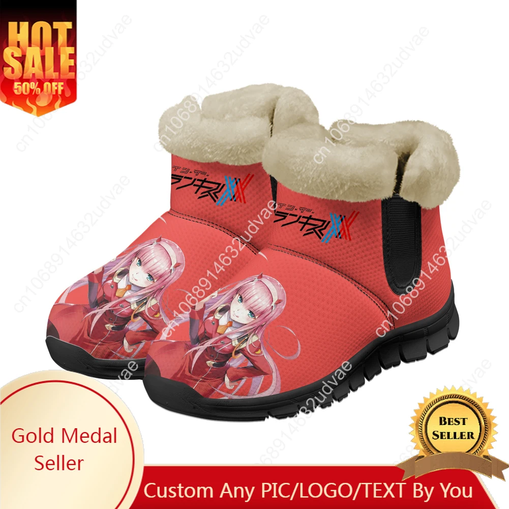 

DARLING in the FRANXX Snow Boots Mens Womens Teenager Shoes Keep Warm High Quality Casual Lightweight Sports Custom Sneakers